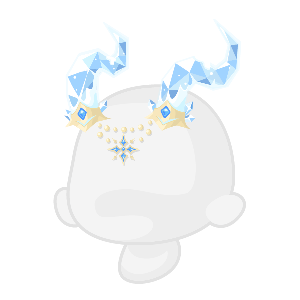 Dazzling Blue Ice Dragon Horns