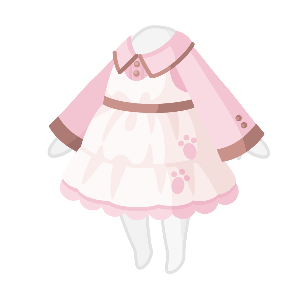 My Melody Paw Chocolate Strawberry Dress