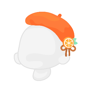 Warm Orangette on a Cold Day Beret