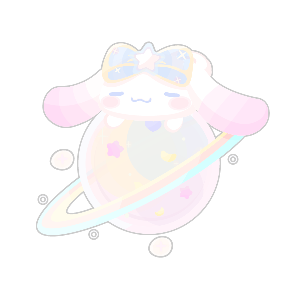 Cinnamoroll Napping on a Shimmering Planet