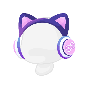 Hello Kitty Ears Stellar Neon Headphones