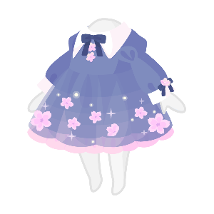 Sakura on a Gentle Night Dress