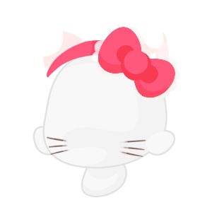 Sweet Hello Kitty Ear Headband & Whiskers