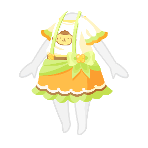 Pompompurin Park Fluffy Dress