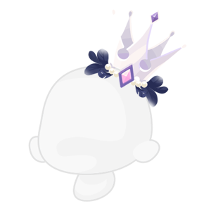 Glittering White Crown Full of Ancient Dark Magic