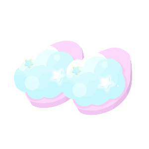 Cozy Starlit Rain Cloud Pantuflas