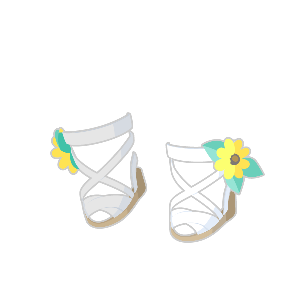 Summer by the Pool Rudbeckia Sandals