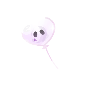 Grim Glamour Ghost Balloon