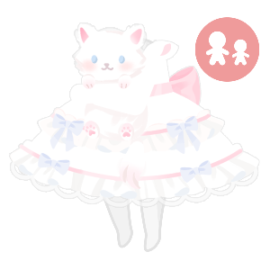 Snuggle with a Bitty White Kitty♪ Dress