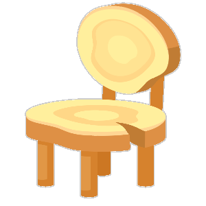 Small Honey Shop Stump Chair