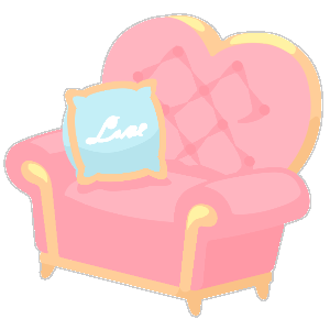 Sweet Royal Date Pink Heart Armchair