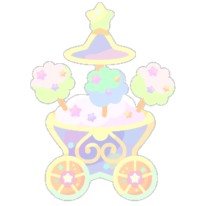 Rainbow Cotton Candy Wagon Flower