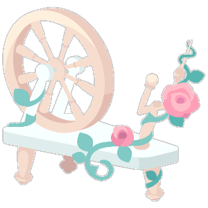 Enchanted Briar Rose Spinning Wheel