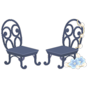 At the Carnival of Venice Iron Chair Set