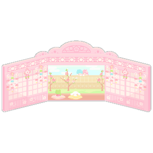 Peachy Pink Hinamatsuri Wall