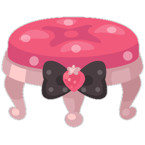 Deep Pink Dotted Strawberry Chair