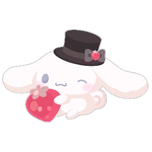 Enjoying Strawberries♪ Butler Cinnamoroll Plushie S