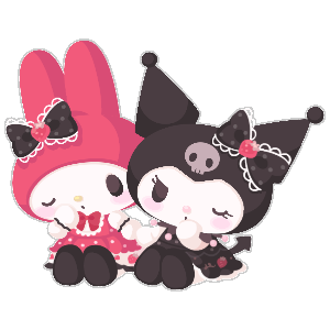 Strawberry Princess's My Melody & Kuromi Plushie XL