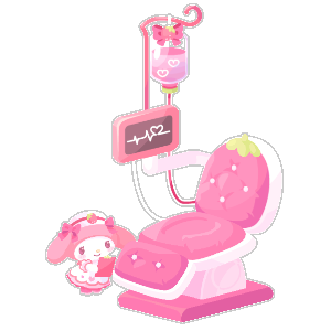 My Melody's Lovely Heart Monitor Chair