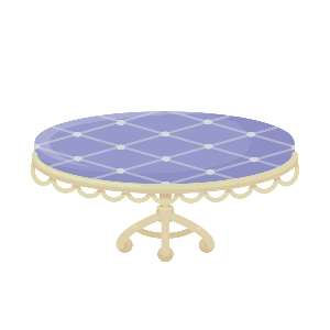 Night Sky Lace Patterned Table