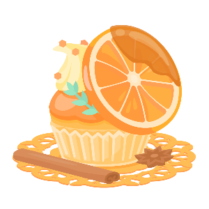 Spongy Sunny Citrus Cupcake