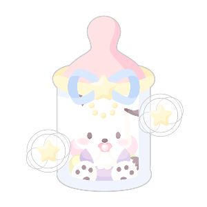 Soft Pastel Pochacco Baby Bottle Flower