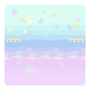 Rainbow Carousel Fair Background