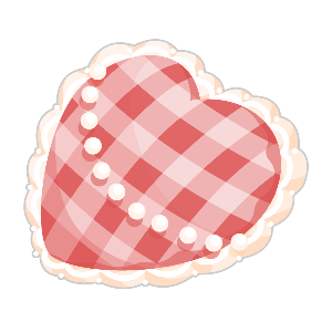 Lovey-Dovey Pearl Frilly Heart Cushion