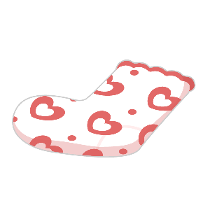 Pit-a-pat Heart Sock♡