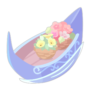 Romantic Flower Delivery Gondola Door