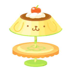 Pompompurin à La Mode Parasol Table