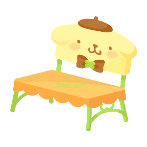 Pompompurin Park Bench Seat