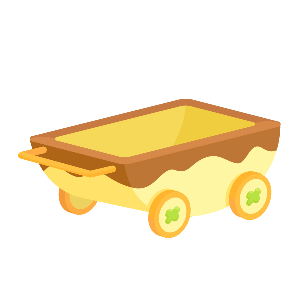 Caramel Dipped Trolley Cart