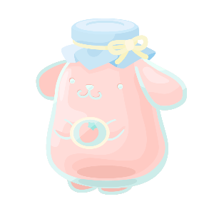 Pompompurin Lovely Jam Jar Door