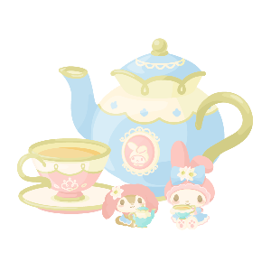 Enjoying Tea Time with My Melody