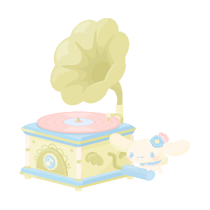 Cinnamoroll Turns the Classical Phonograph