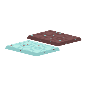 Merry Mint Chocolate Bar Cafe Rug Set