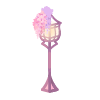 Warmly Glowing Wisteria Palace Lamp