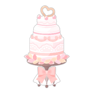 Sunset Pearl Pink Wedding Cake