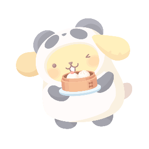 Hungry Panda♪ Pompompurin Plushie L