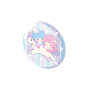 Walking with Kiki & Lala Button Pin