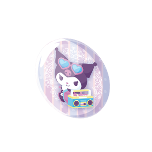 Colorful Pop Kuromi Button Pin