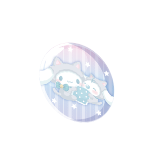 Woolly Kitten Cinnamoroll Button Pin