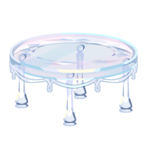 Dark Ballroom Crystal Table