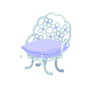 Hydrangea Garden Chair in a Drizzle