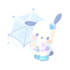 Checking if the Rain Stopped♪ Pochacco Plushie M