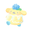 Hydrangea Garden Romp Pompompurin Plushie L