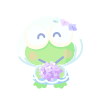 Hydrangea Garden Romp Keroppi Plushie L