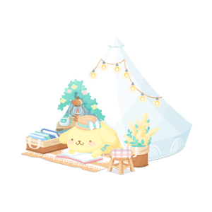 Pompompurin's Tent for Relaxing Outdoors