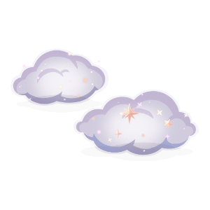 Clouds of Shooting Stars Chair Set